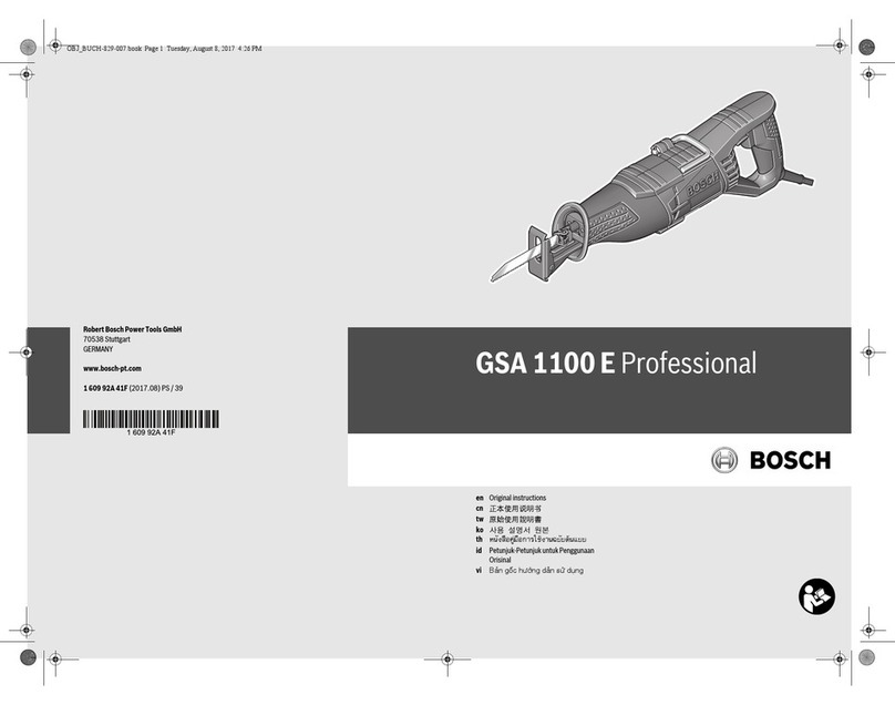 Bosch GSA 1100 E Professional Original instructions