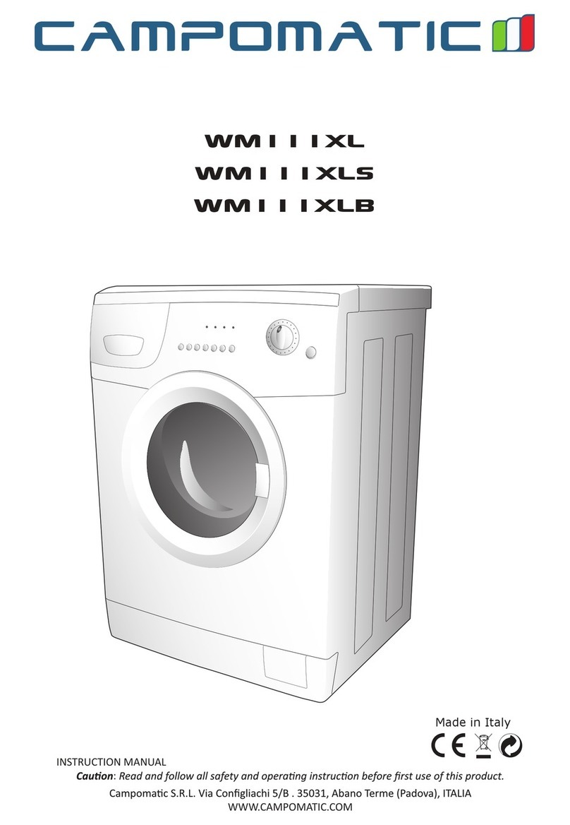 Campomatic WM111XL instruction manual