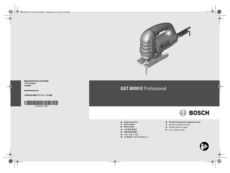 Bosch GST 8000 E Professional Original instructions