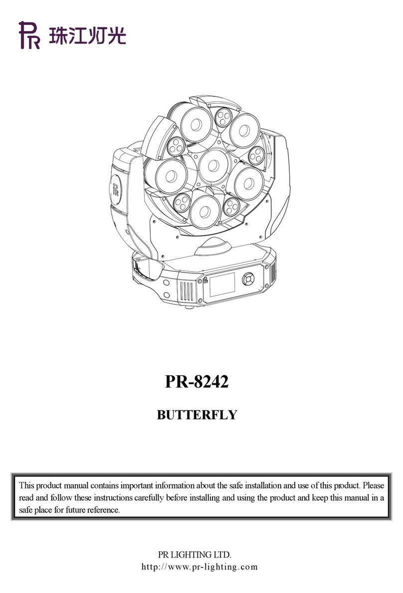 PR Lighting PR-8242 manual