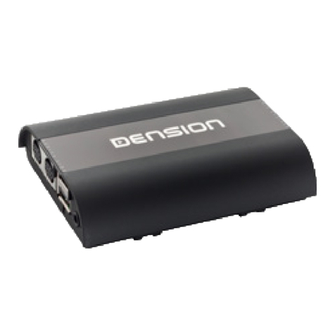 Dension Gateway Pro BT User manual