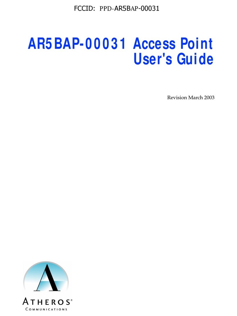 Atheros AR5BAP-00031 user guide