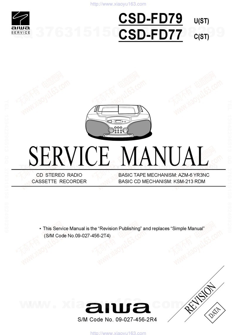 Aiwa CSD-FD79 Service manual