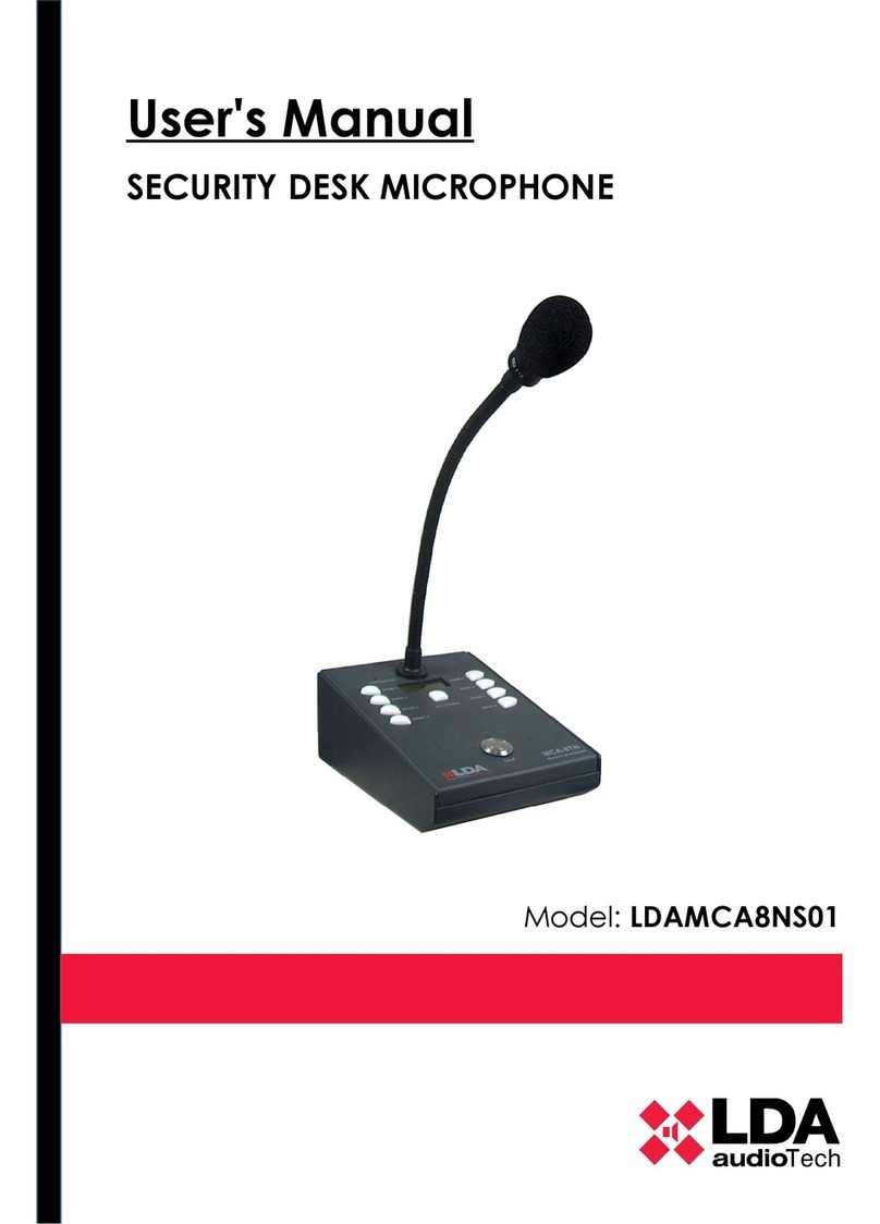 LDA LDAMCA8NS01 user manual