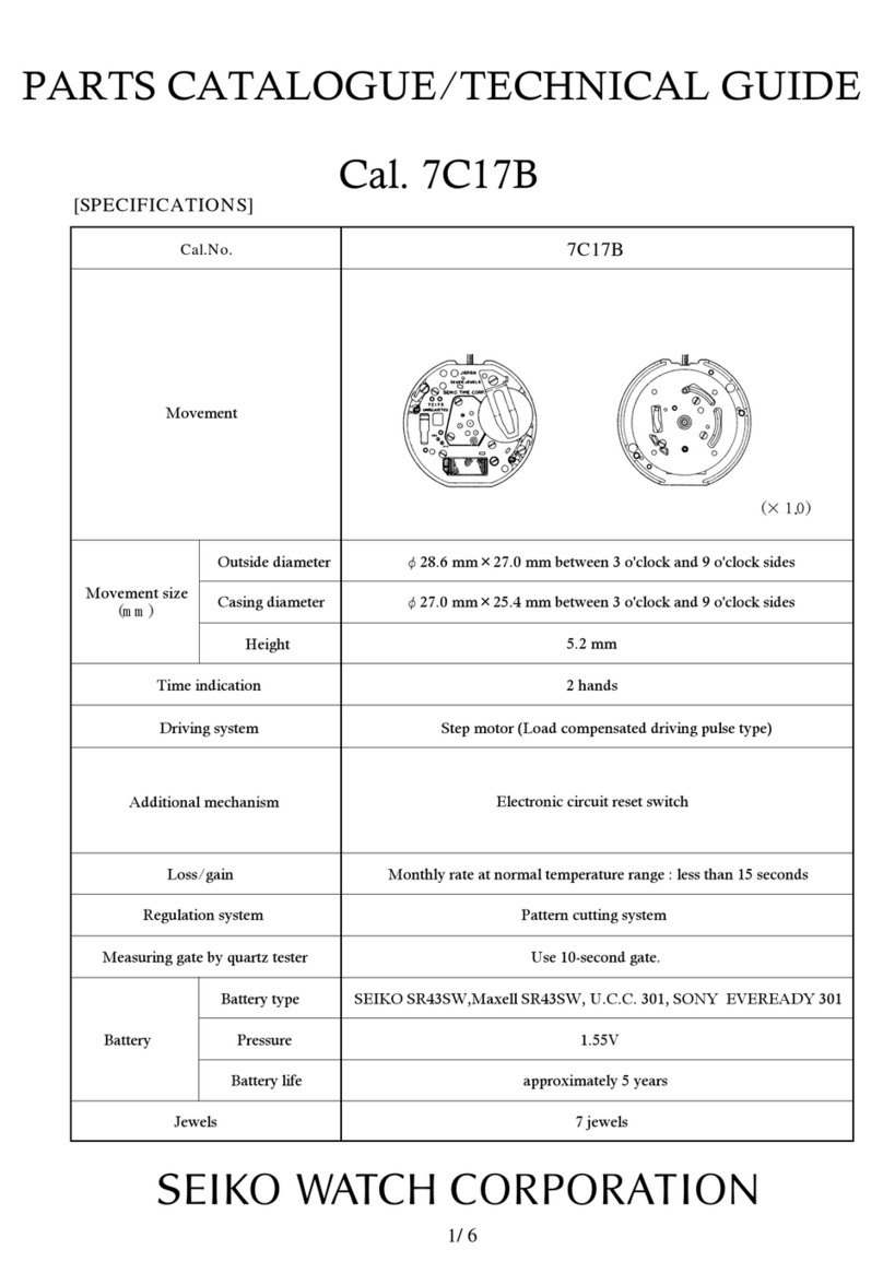 Seiko 7C17B Technical guide
