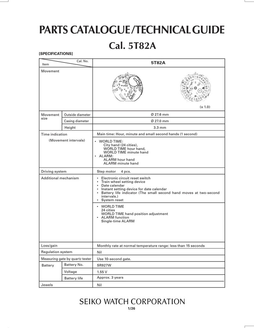 Seiko 5T82A Technical guide