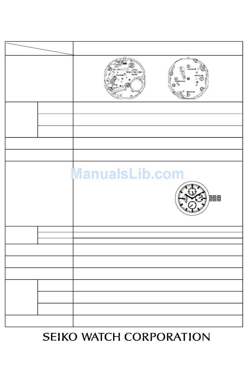 Seiko 6G34A Quick start guide