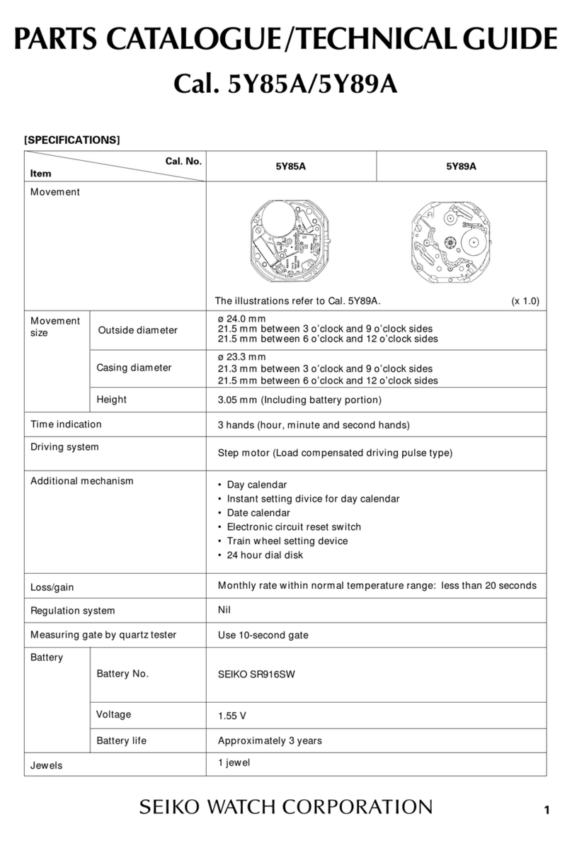 Seiko 5Y85A Technical guide