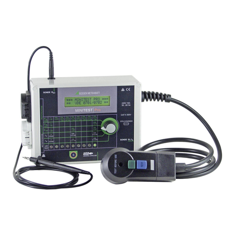 Gossen MetraWatt DIN VDE 0701 User manual