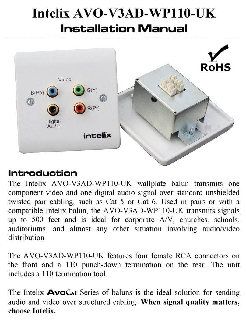 Intelix AVO-V3AD-WP110-UK User manual