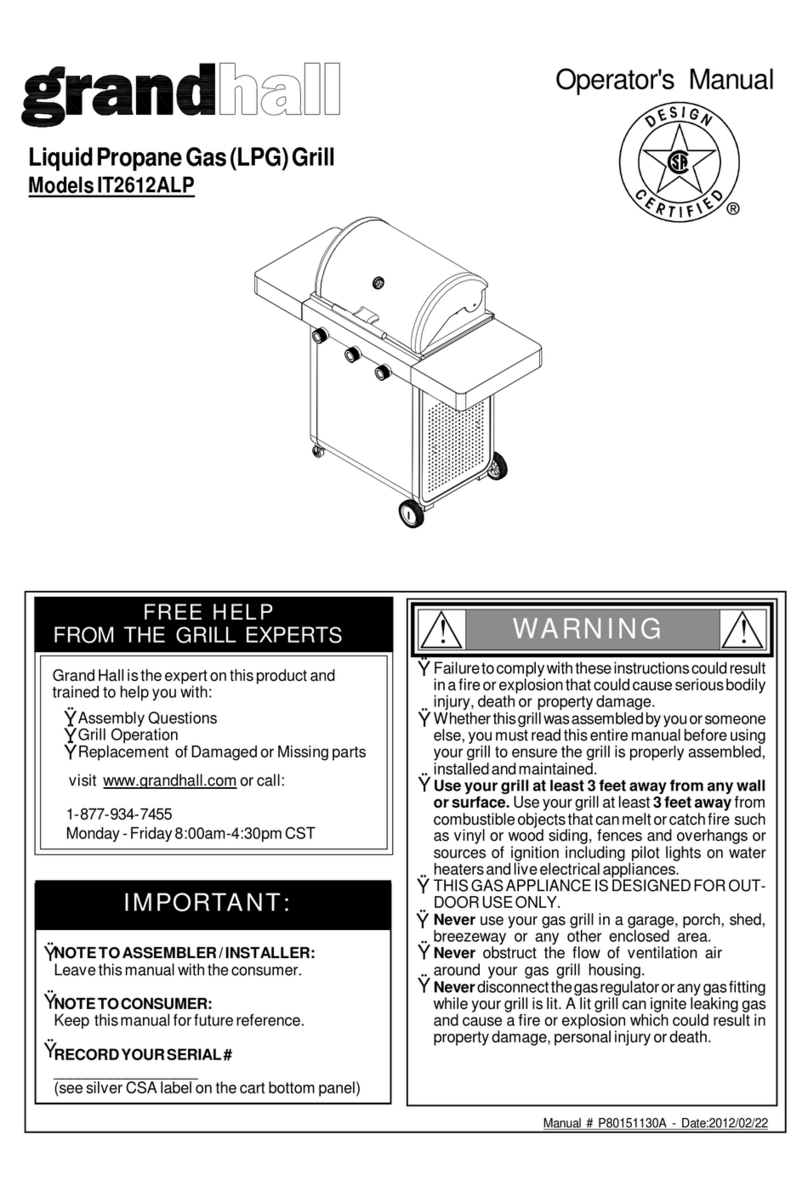 Grandhall IT2612ALP Operator's manual