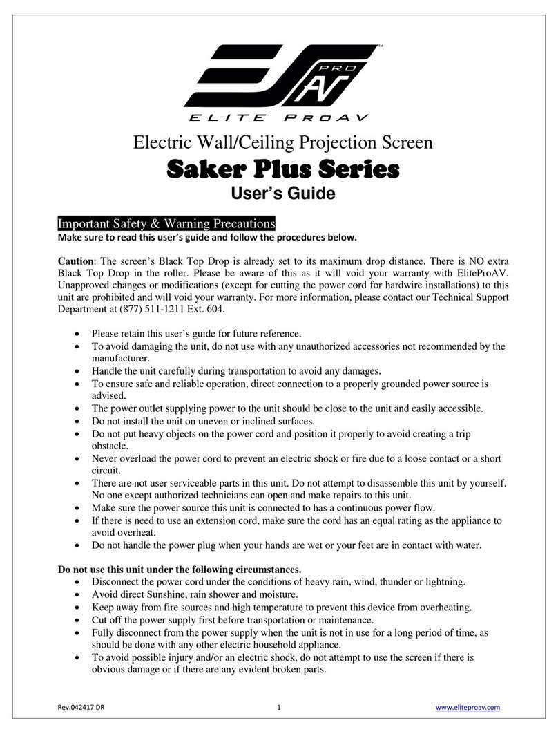 Elite Pro AV Saker Plus Series User manual
