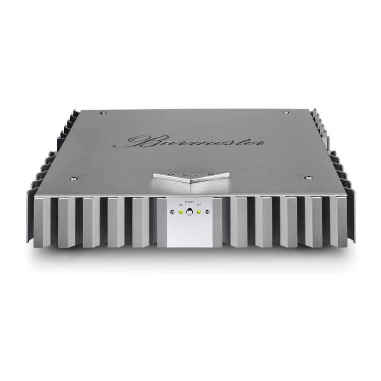 Burmester 036 User manual