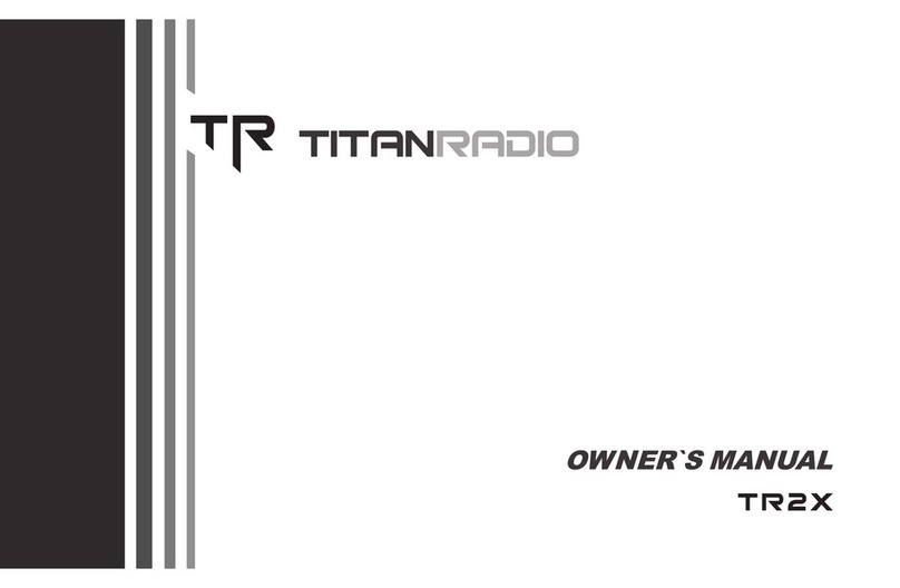 TITAN RADIO TR2X owner's manual