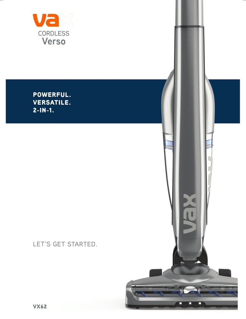 Vax VX62 Installation instructions