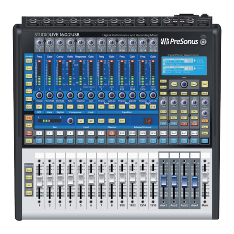 PRESONUS StudioLive 16.0.2 USB owner's manual