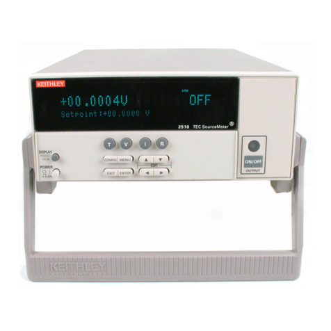 Keithley TEC SourceMeter 2510 User manual Keithley TEC SourceMeter 2510 User manual
