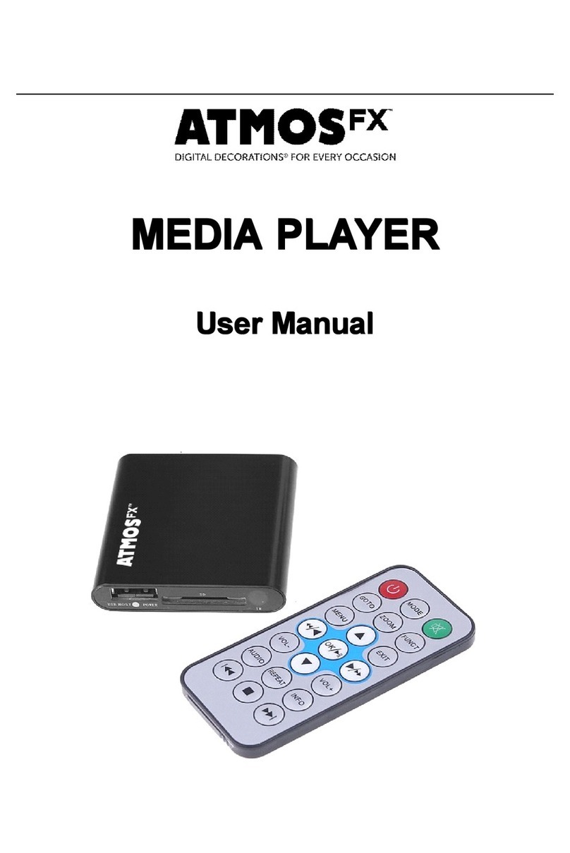 AtmosFX MEDIA PLAYER user manual