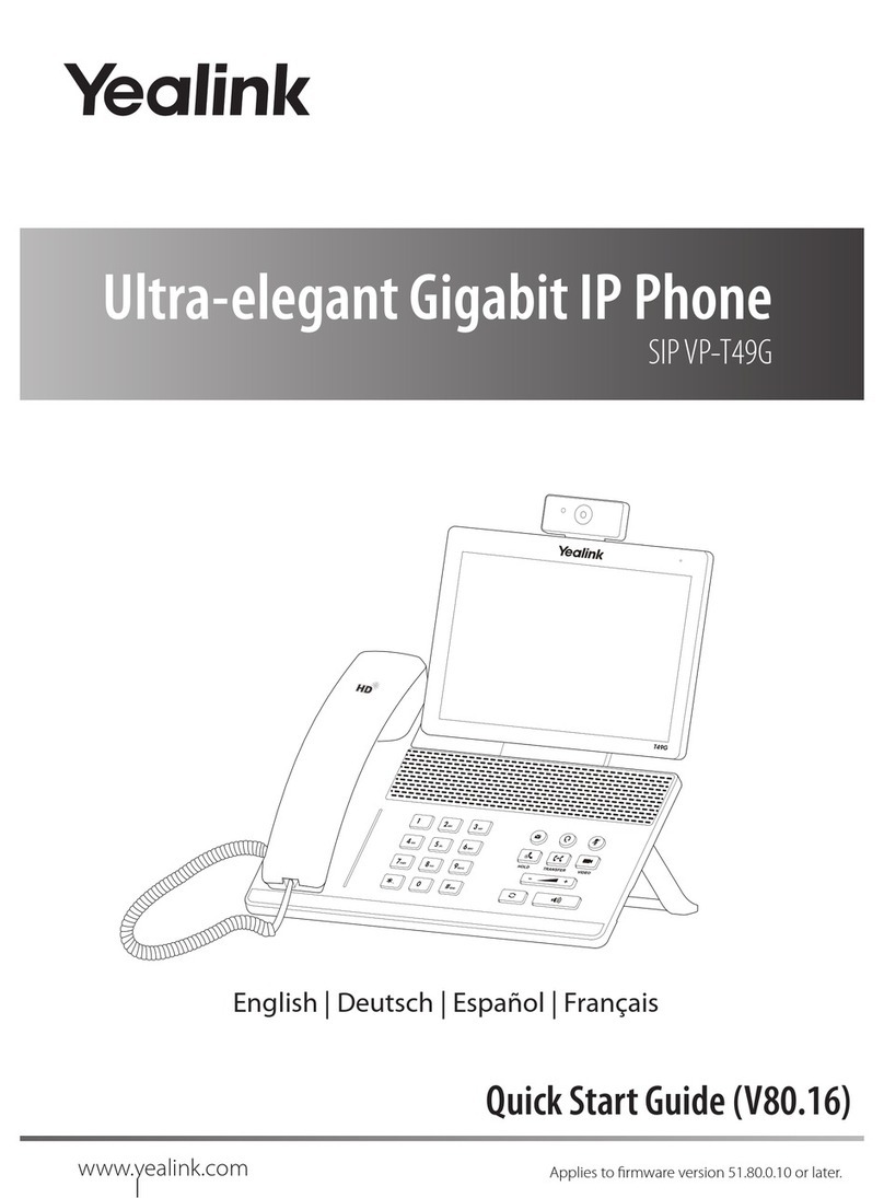 Yealink SIP VP-T49G User manual