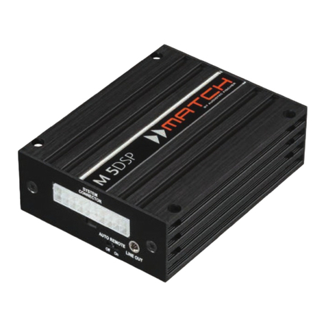 Audiotec Fischer Match M 5DSP manual
