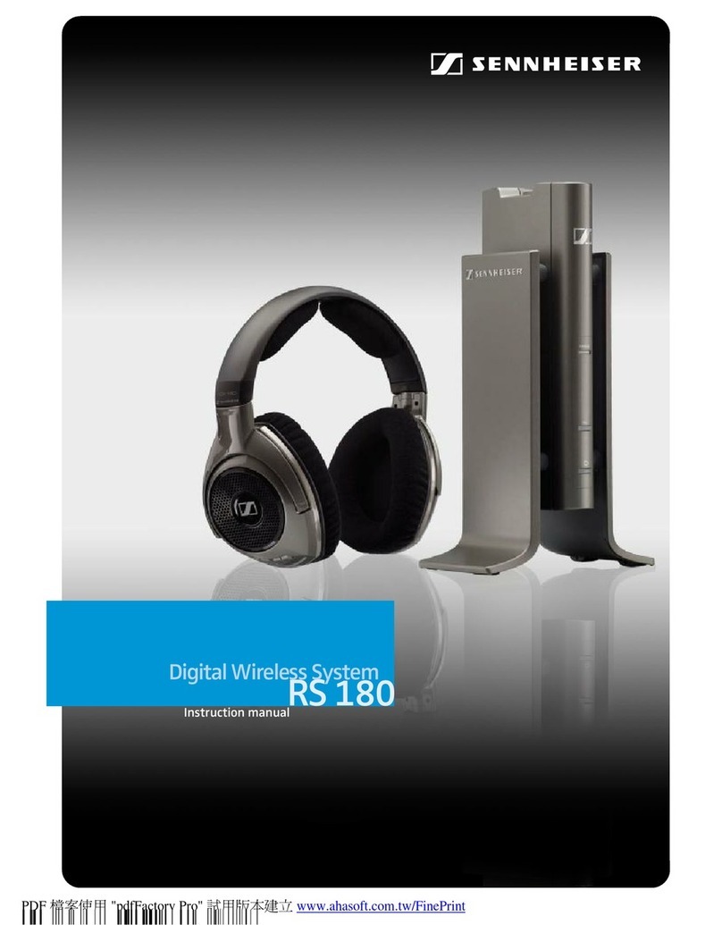 Sennheiser RS 180 User manual Sennheiser RS 180 User manual