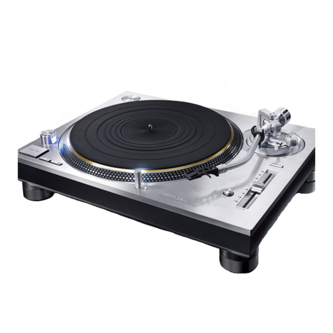 Technics SL-1200G User manual Technics SL-1200G User manual