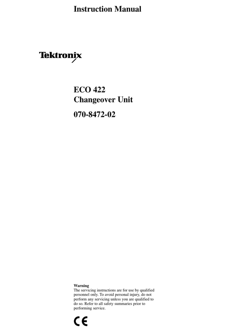 Tektronix ECO 422 instruction manual
