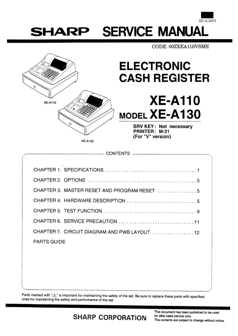 Sharp XE-A110 User manual
