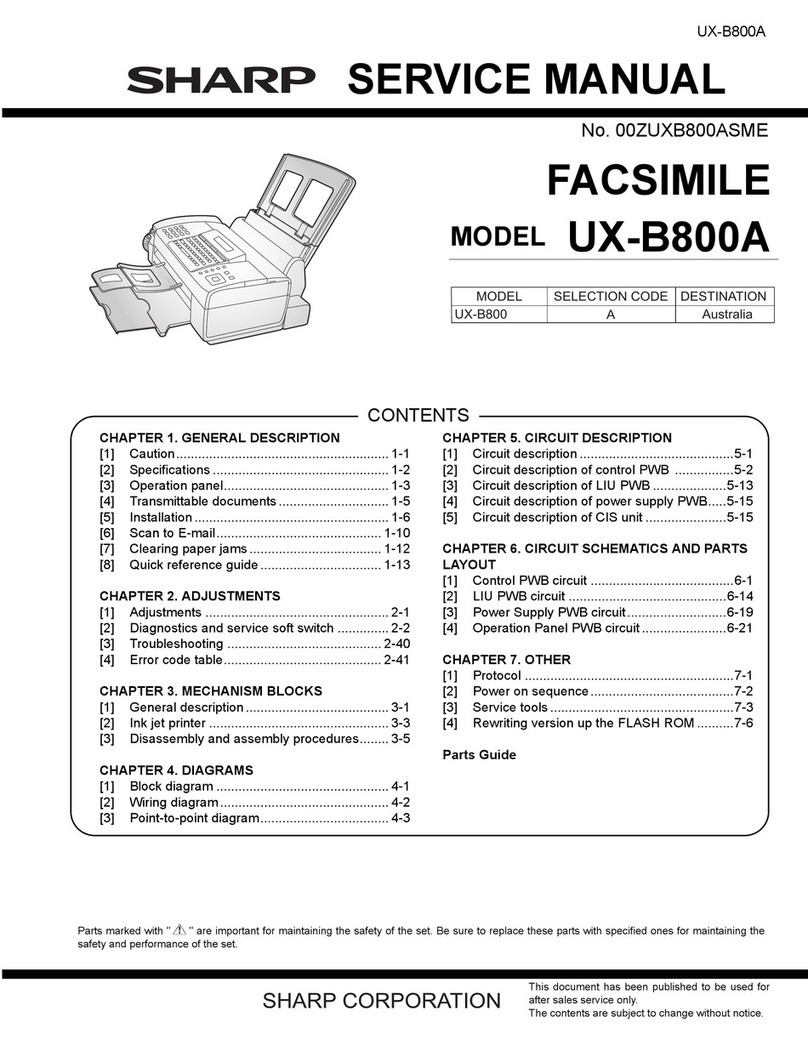 Sharp UX-B800A User manual Sharp UX-B800A User manual