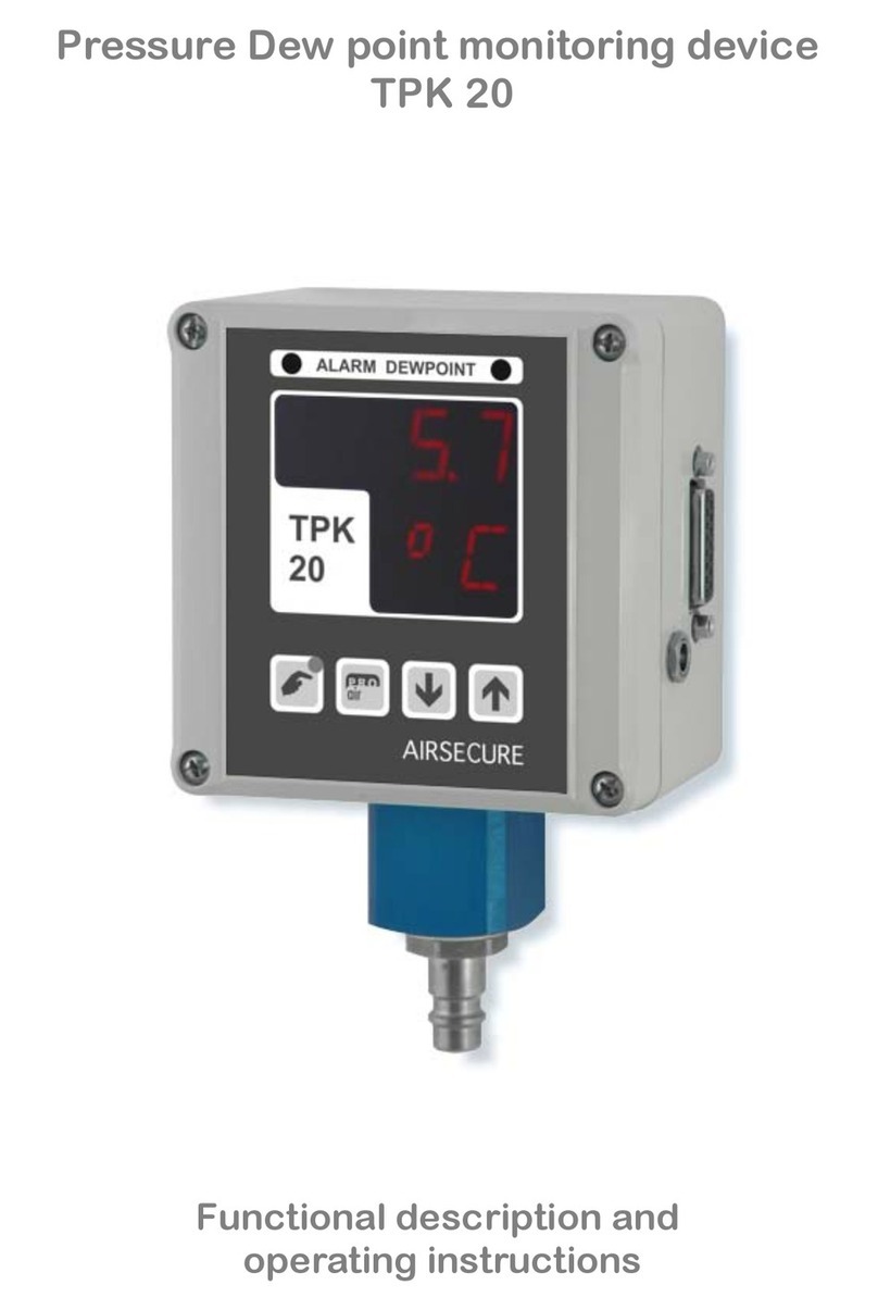 Airsecure TPK20 Functional description and operating instructions