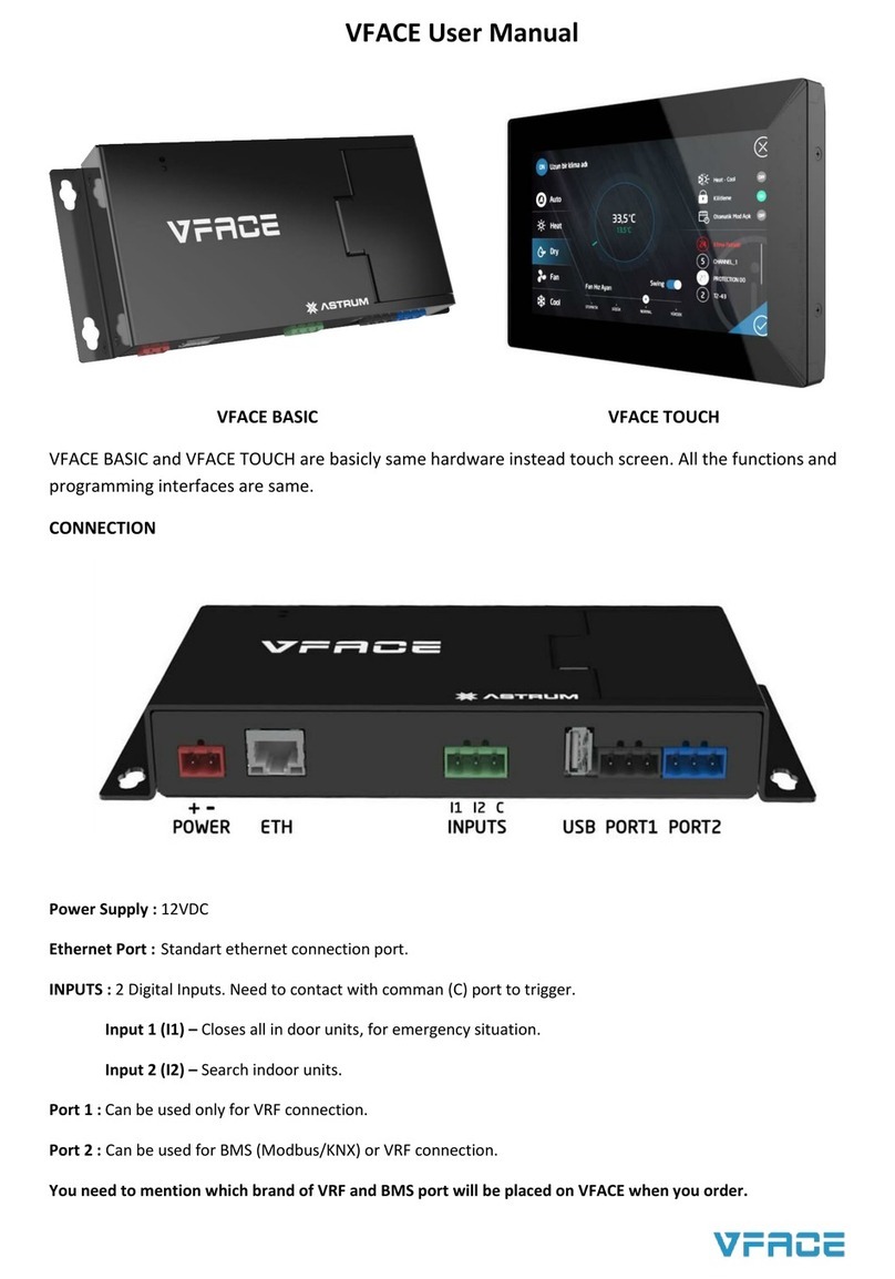 ASTRUM VFACE basic user manual