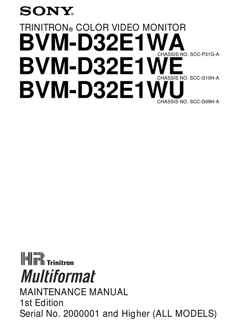Sony Trinitron BVM-D32E1WA User manual Sony Trinitron BVM-D32E1WA User manual