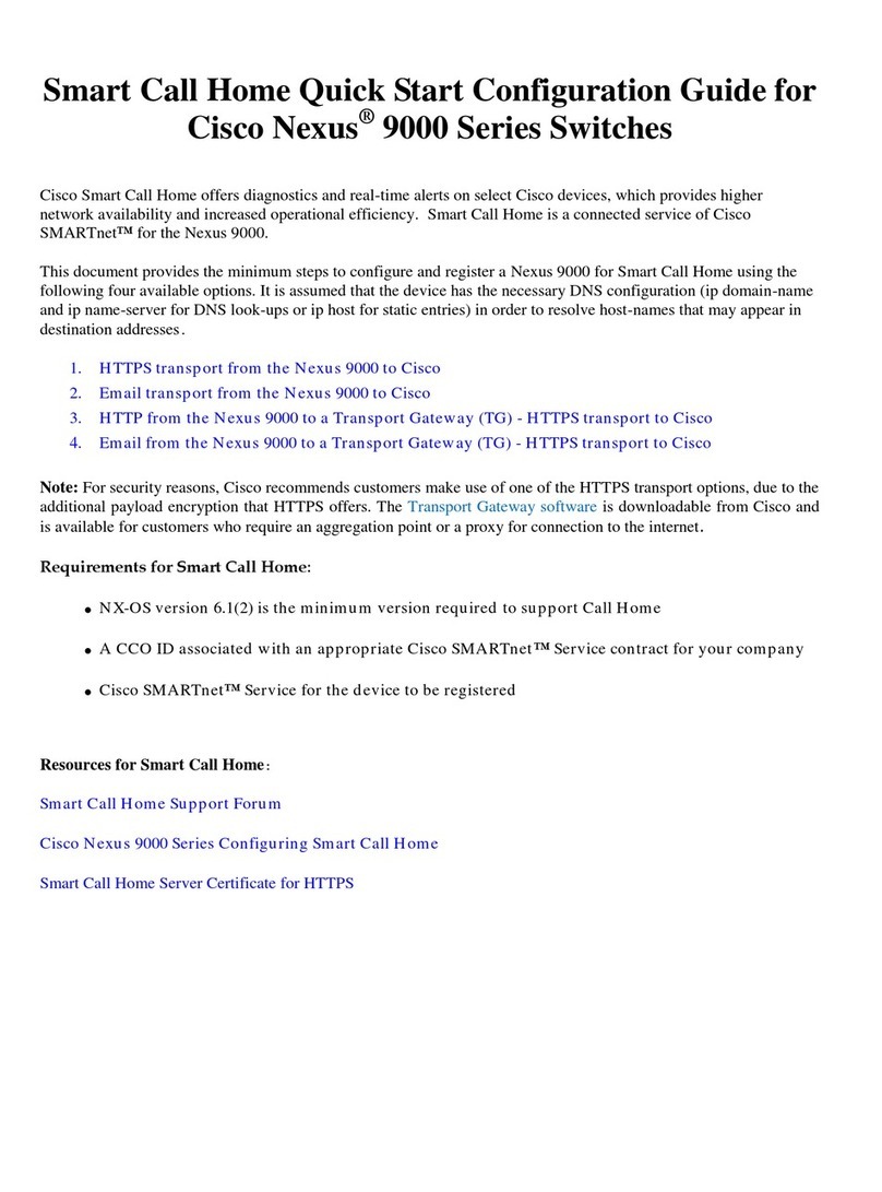 Cisco Nexus 9000 Series User manual