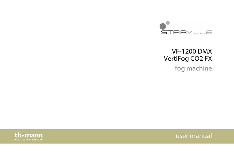 thomann Stairville VF-1200 DMX VertiFog CO2 FX User manual