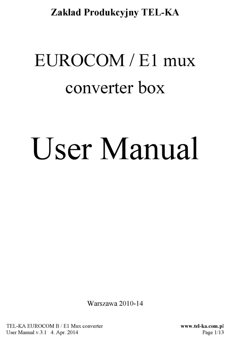 EUROCOM E1 mux user manual