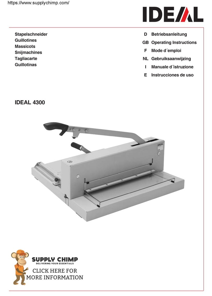 IDEAL 4300 operating instructions