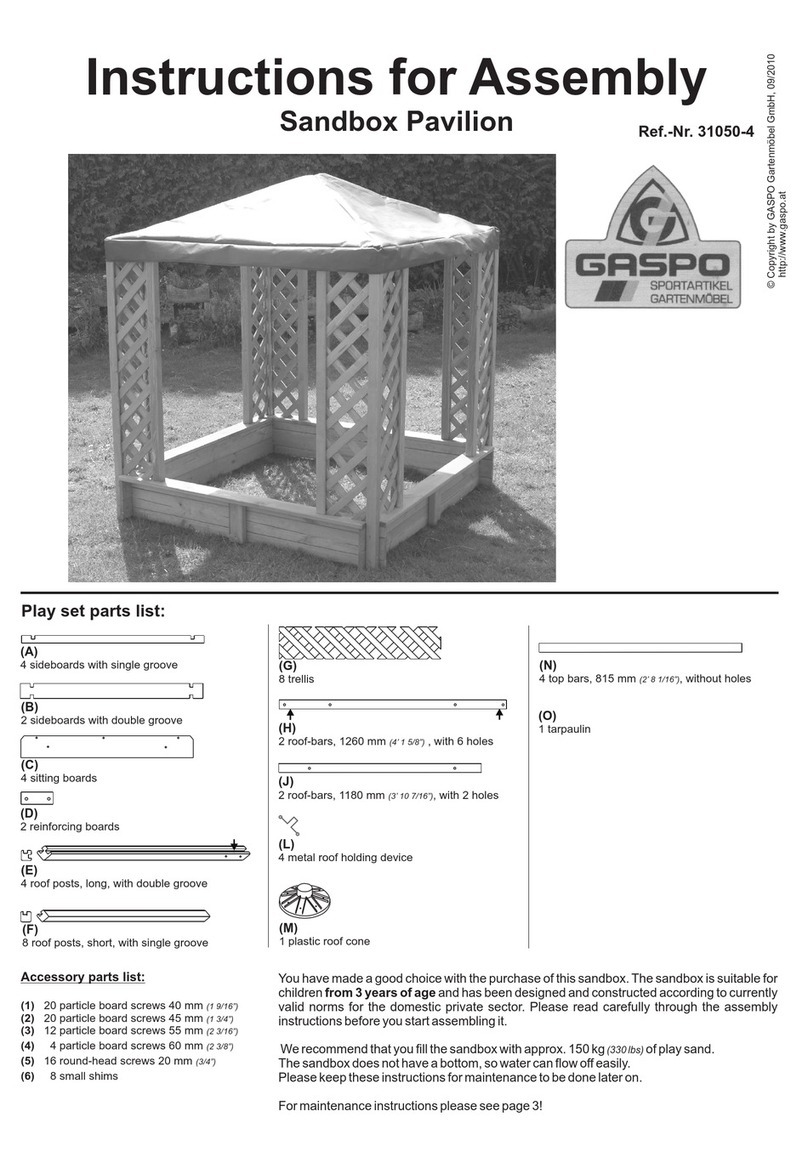 Gaspo 31050-4 Instructions for assembly