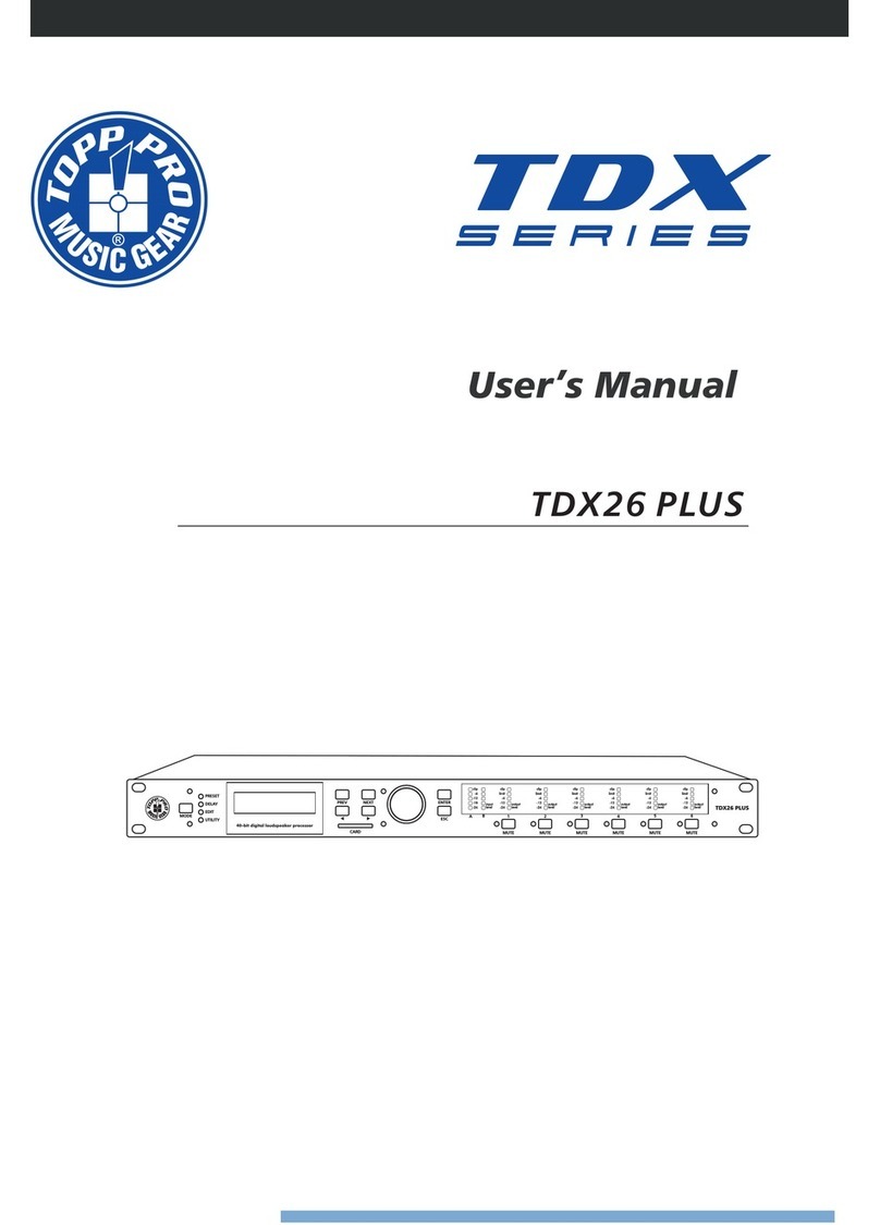 Toppro TDX26 PLUS user manual