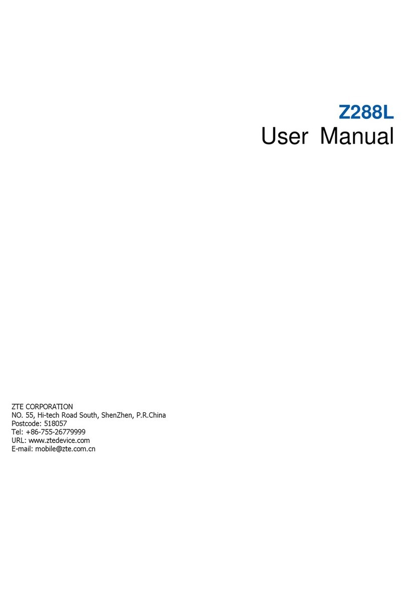 Zte Z288L User manual
