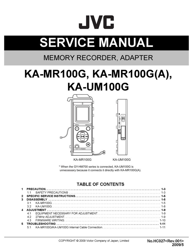 JVC KA-MR100G User manual JVC KA-MR100G User manual