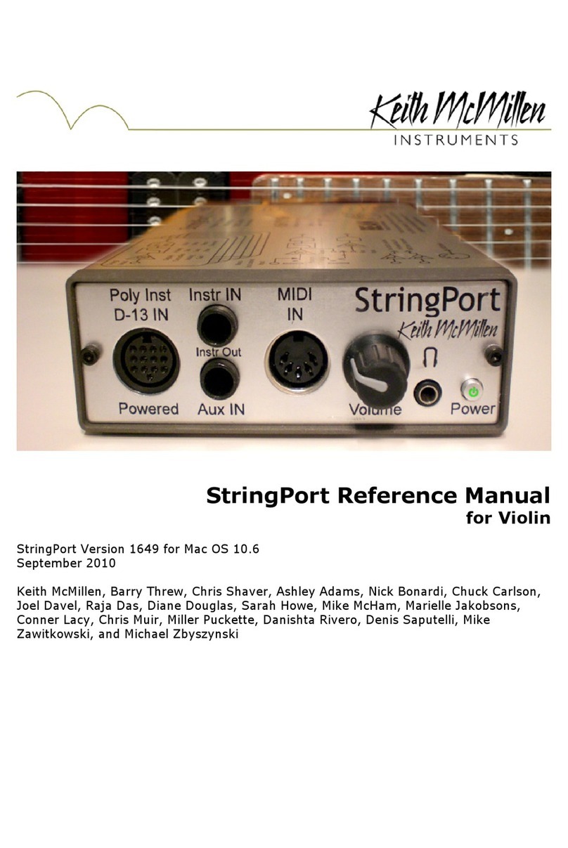 Keith McMillen Instruments StringPort User manual