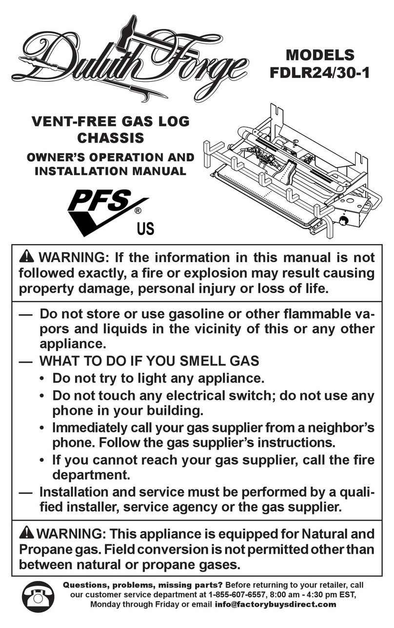 Duluth Forge FDLR24-1 OWNER'S OPERATION AND INSTALLATION MANUAL