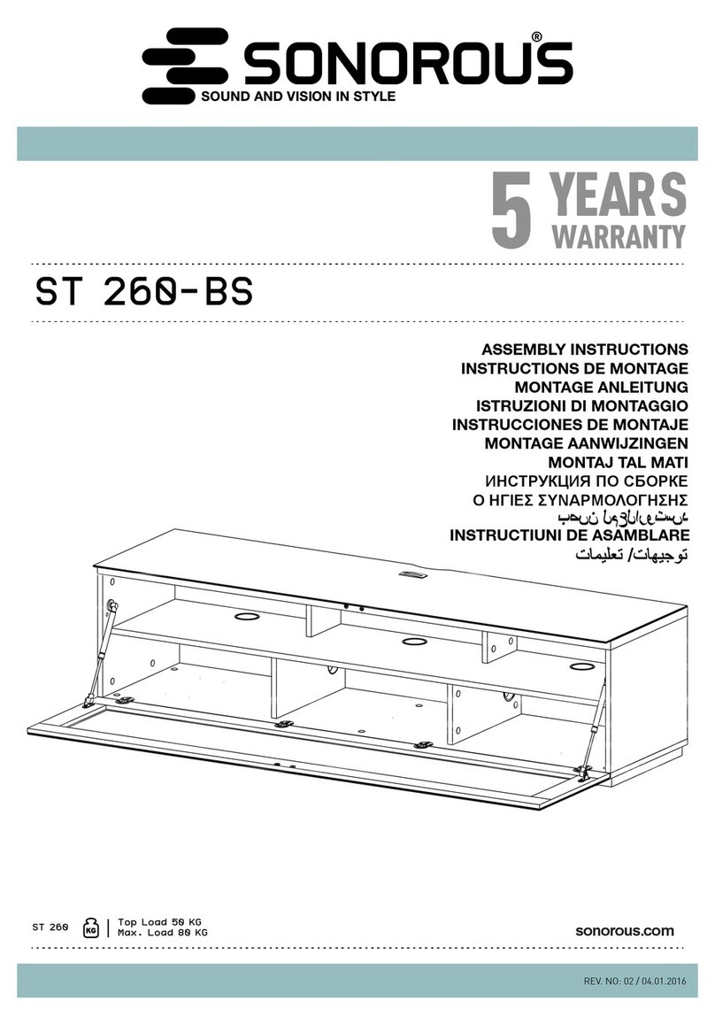 Sonorous ST 260-BS Assembly instructions Sonorous ST 260-BS Assembly instructions