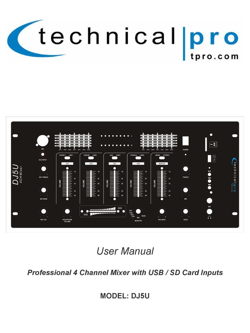 Technical Pro DJ5U user manual