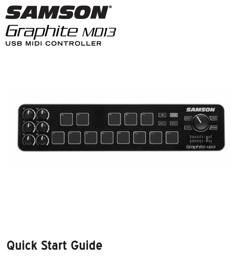 Samson Graphite MD13 User manual