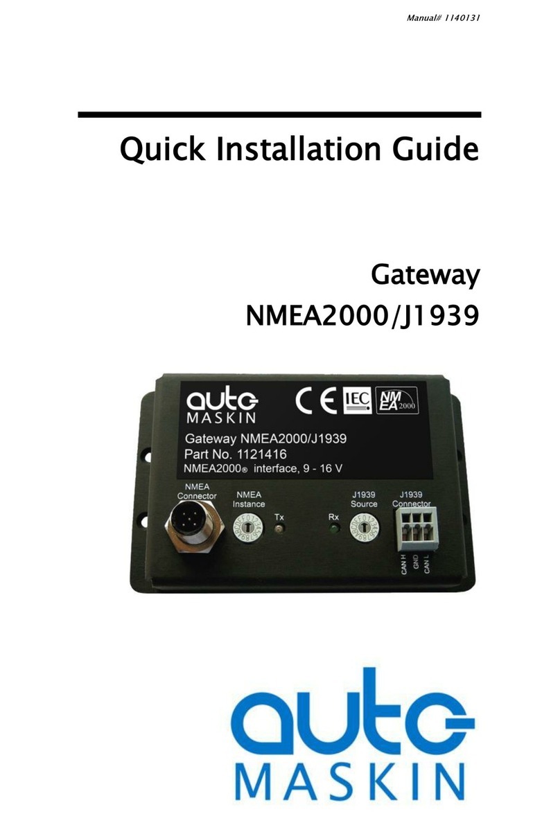 auto maskin NMEA2000/J1939 User manual
