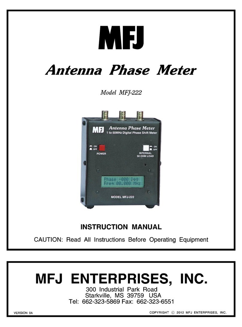 MFJ 222 User manual