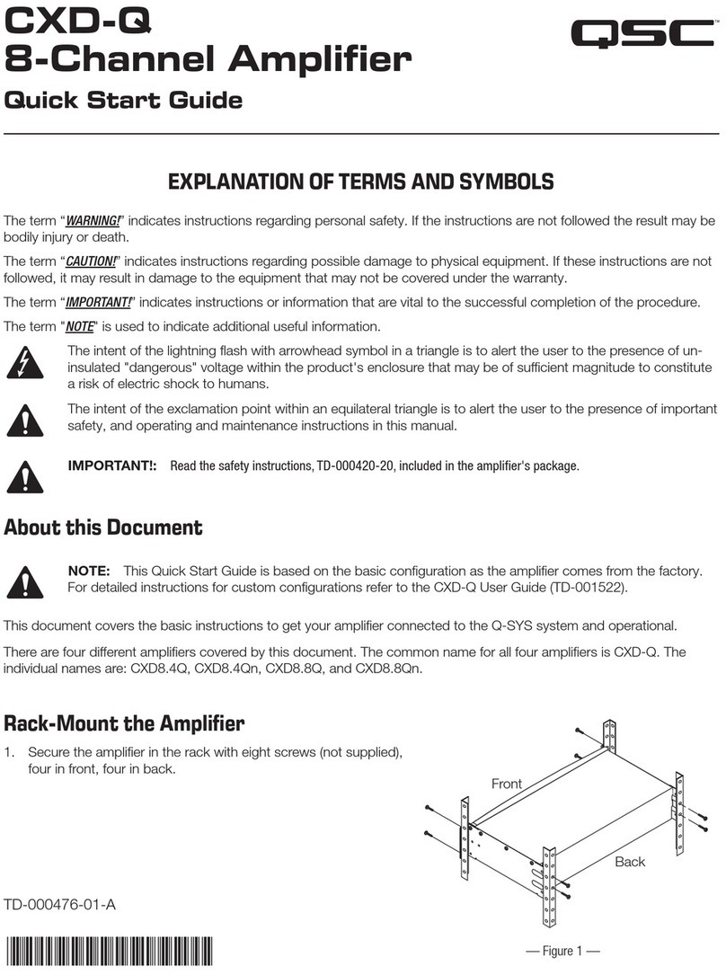 QSC CXD-Q quick start guide