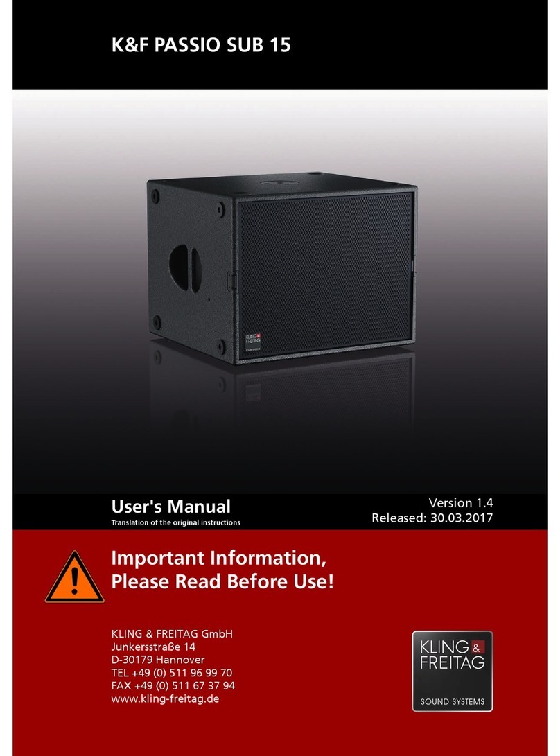 K&F PASSIO SUB 15 user manual