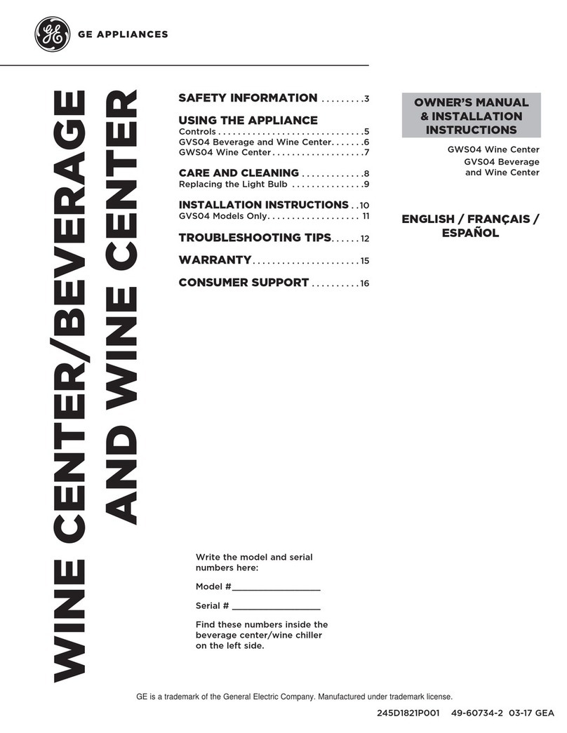 GEAppliances GWS04 Owner's Manual & Installation Instructions